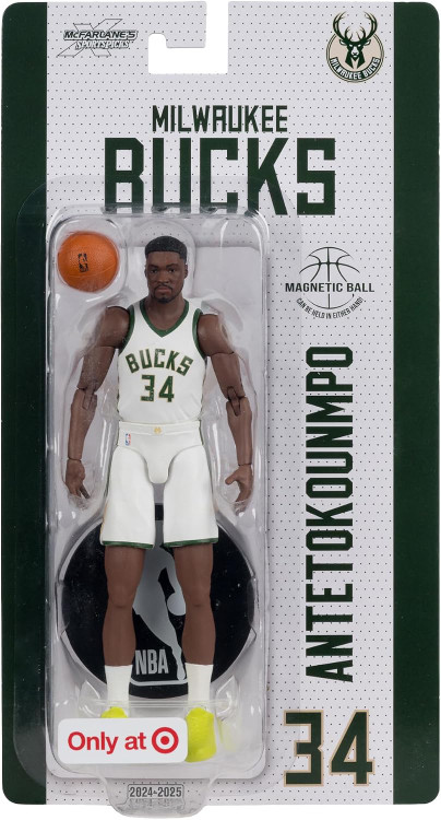 McFarlane Toys NBA Milwaukee Bucks SportsPicks Giannis Antetokounmpo Articulated Action Figure、ToyWiz、kayou