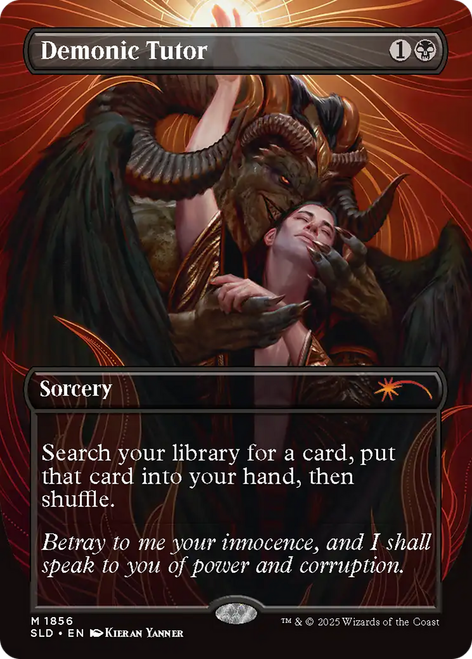 Demonic Tutor (Secret Lair - Kieran Yanner) | Secret Lair Drops、Magic: The Gathering、kayou