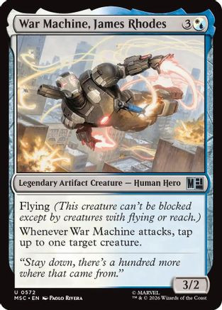 War Machine, James Rhodes (MSH-572) - Marvel Super Heroes、Wizards of the Coast、kayou