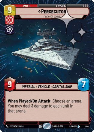 Persecutor - Fire Over Scarif (Hyperspace Foil) (680) - A Lawless Time Foil、Fantasy Flight Games、kayou