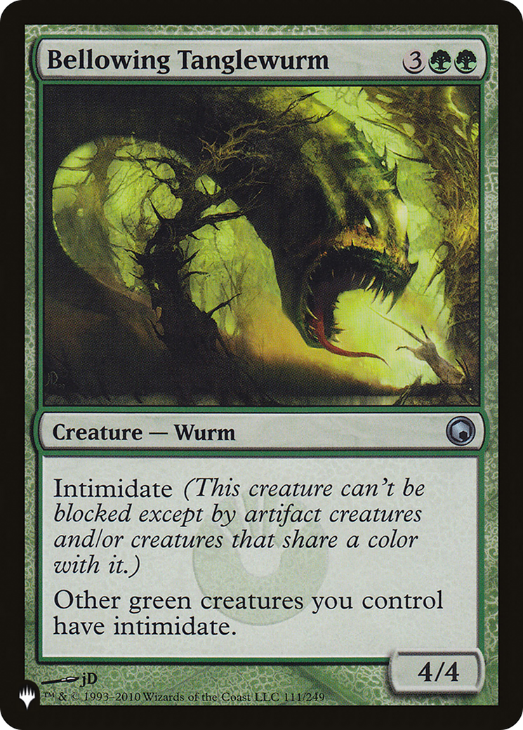 Bellowing Tanglewurm (LIST-111/249) - The List、Wizards of the Coast、kayou