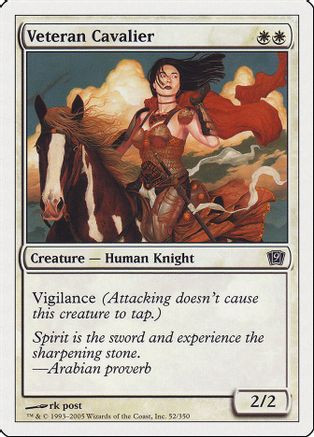 Veteran Cavalier (9ED-052) - 9th Edition、Wizards of the Coast、kayou
