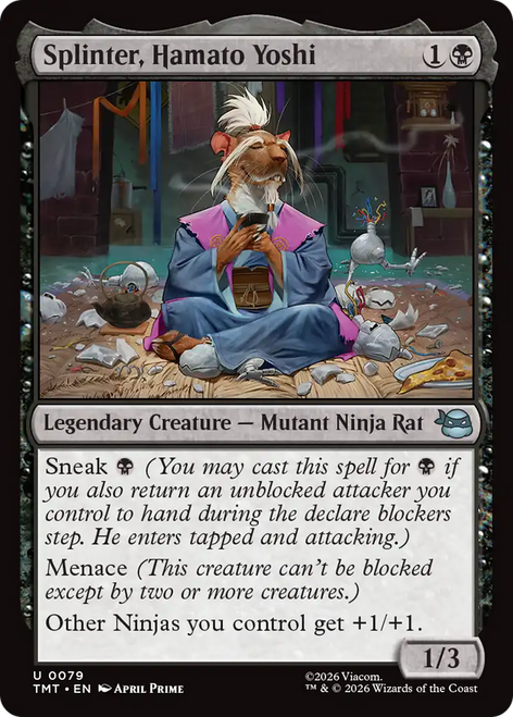 Splinter, Hamato Yoshi (Foil) | Teenage Mutant Ninja Turtles、Magic: The Gathering、kayou