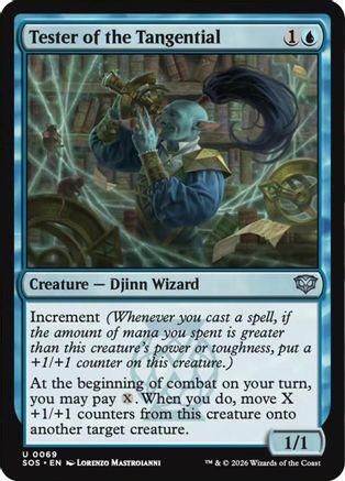 Tester of the Tangential (SOS-069) - Secrets of Strixhaven Foil、Wizards of the Coast、kayou