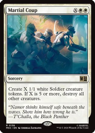 Martial Coup (Surge Foil) (MSC-138) - Commander: Marvel Super Heroes Foil、Wizards of the Coast、kayou