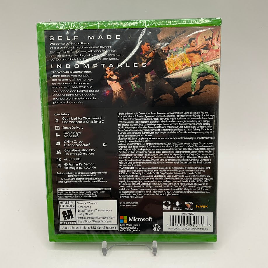 Saints Row Xbox Series X Sealed、Collector Store LLC - VG、kayou