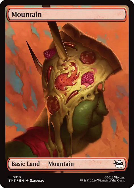 Mountain (#313) (Full Art Surge Foil) | Teenage Mutant Ninja Turtles、Magic: The Gathering、kayou