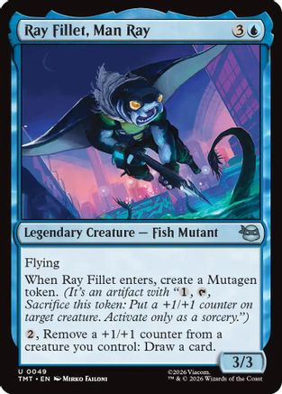 Ray Fillet, Man Ray (TMT-049) - Teenage Mutant Ninja Turtles、Wizards of the Coast、kayou