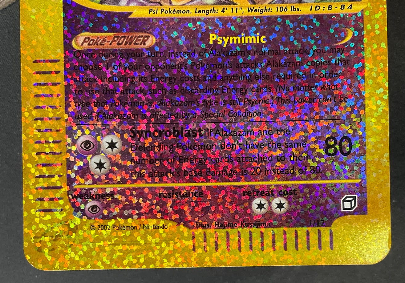 Alakazam Pokemon Expedition Reverse Holo Oversized Box Topper #01、Collector Store LLC Gaming、kayou