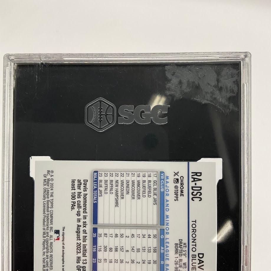 Davis Scheider 2024 Topps Chrome Blue Refractor RC Auto 88/150 SGC 10 / 10、Collector Store LLC、kayou