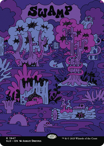 Swamp (Foil) (Secret Lair - Flower Power) | Secret Lair Drops、Magic: The Gathering、kayou