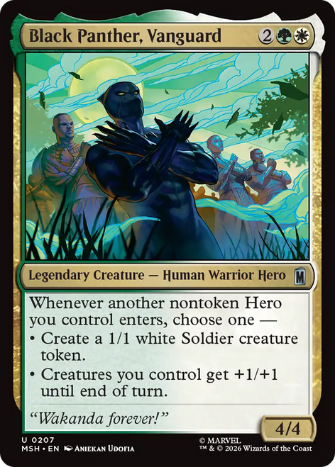 Black Panther, Vanguard (Foil) | Marvel Super Heroes、Magic: The Gathering、kayou