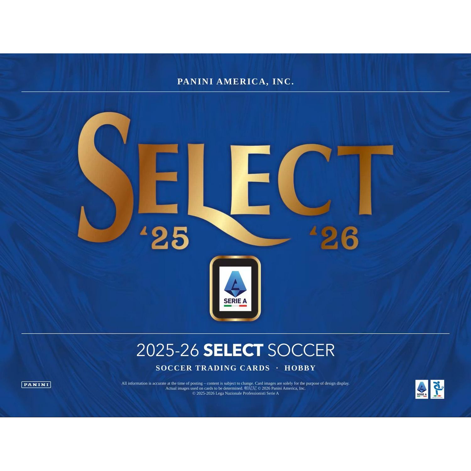 2025-26 Panini Select Serie A Soccer Hobby Box、Panini、kayou