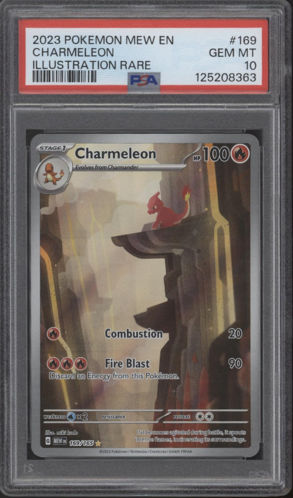 Charmeleon Pokemon 151 Illustration Rare #169 PSA 10、Collector Store LLC Gaming、kayou