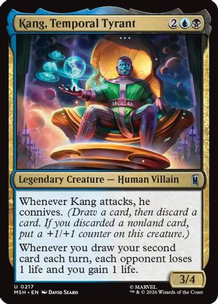 Kang, Temporal Tyrant (MSH-217) - Marvel Super Heroes Foil、Wizards of the Coast、kayou