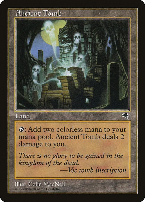 MtG Tempest Uncommon Ancient Tomb Heavily Played、ToyWiz、kayou
