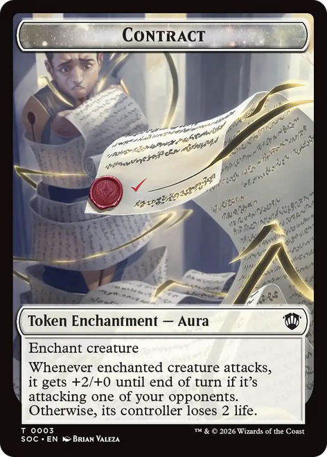 Secrets of Strixhaven Commander - Contract Token (Foil) | Secrets of Strixhaven Commander、Magic: The Gathering、kayou