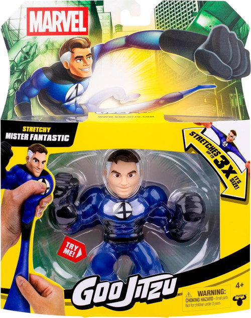 Heroes of Goo Jit Zu Marvel Avengers Stretchy Mister Fantastic Action Figure、ToyWiz、kayou