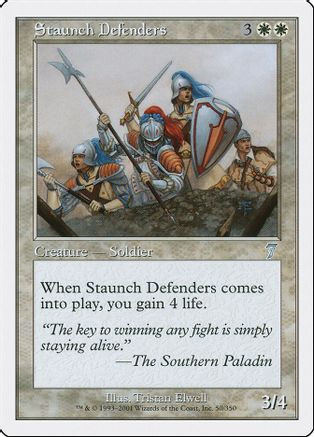 Staunch Defenders (7ED-050) - 7th Edition Foil、Wizards of the Coast、kayou