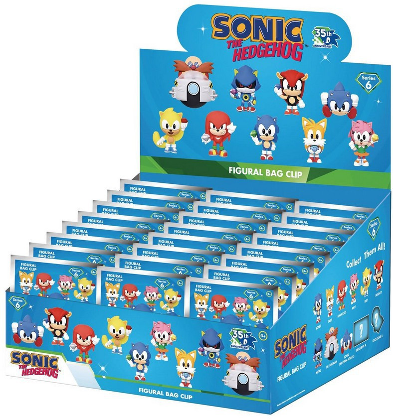 3D Figural Keyring Sonic the Hedgehog Series 6 Mystery Box 24 Packs、ToyWiz、kayou