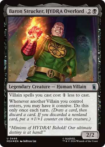 Baron Strucker, HYDRA Overlord (Surge Foil) | Marvel Super Heroes、Magic: The Gathering、kayou