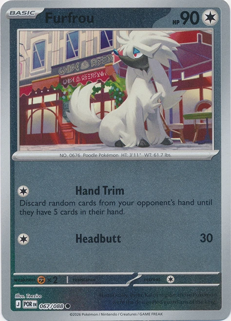 ME Perfect Order 067/088 Furfrou (Reverse Holo)、Pokemon、kayou