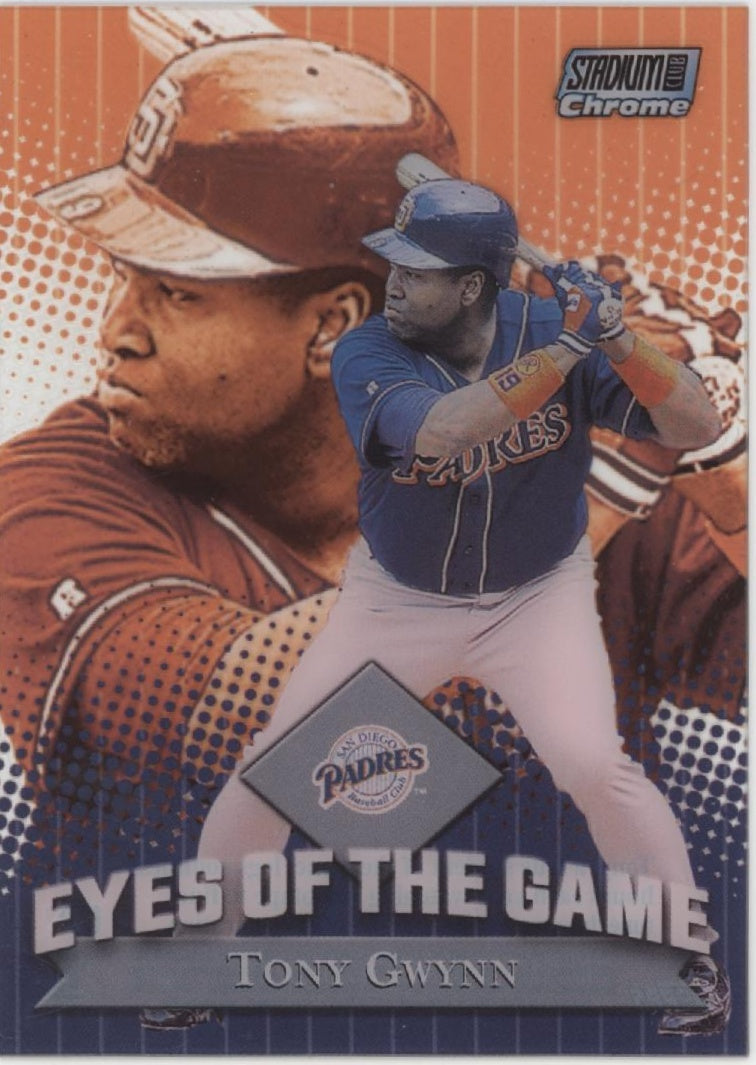 Tony Gwynn 2000 Topps Stadium Club Chrome Eyes of the Game Orange Clear #EG7、Collector Store LLC、kayou