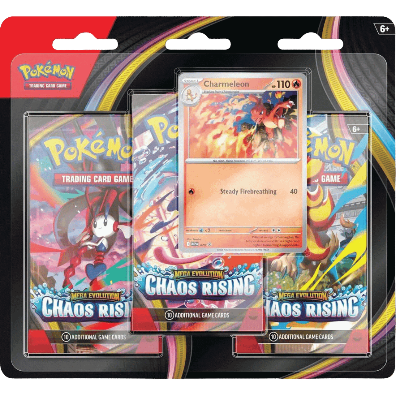 Pokemon: Mega Evolution - Chaos Rising - Three-Booster Blister Pack、The Pokémon Company、kayou