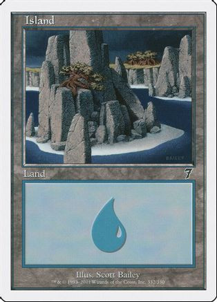 Island (332) (7ED-332) - 7th Edition、Wizards of the Coast、kayou