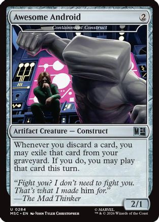 Awesome Android - Containment Construct (MSC-284) - Commander: Marvel Super Heroes、Wizards of the Coast、kayou