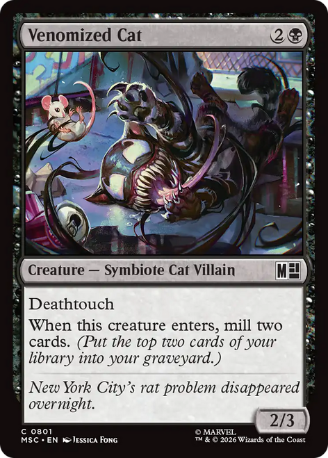 Venomized Cat (Foil) | Marvel Super Heroes Commander、Magic: The Gathering、kayou