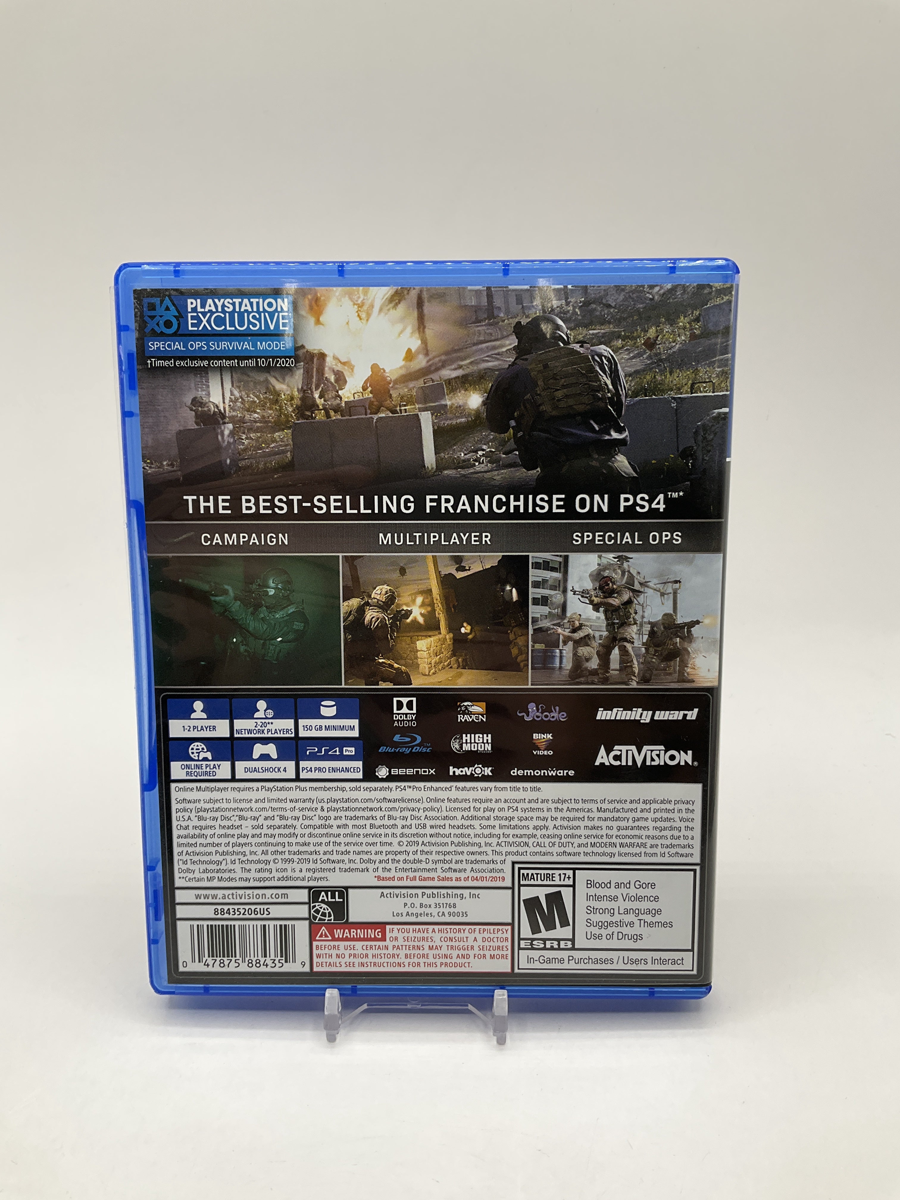Call of Duty: Modern Warfare Playstation 4 Used #3、Collector Store LLC - VG、kayou
