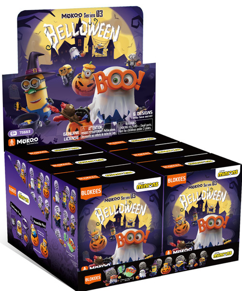 Minions Mokoo Series 03 Belloween Mystery Box 6 Packs、ToyWiz、kayou