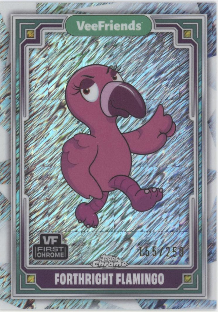 Forthright Flamingo 2025 Topps Chrome VeeFriends 155/250 #25、Collector Store LLC、kayou
