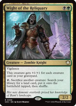 Wight of the Reliquary (SOC-338) - Commander: Secrets of Strixhaven、Wizards of the Coast、kayou