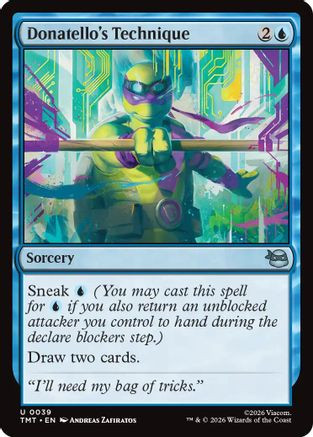 Donatello's Technique (TMT-039) - Teenage Mutant Ninja Turtles Foil、Wizards of the Coast、kayou