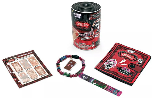 Sticki Rolls Series 2 Creepies Mystery Capsule Pack 50 Stickers Inside, Wearable, Shareable Sticker Jewelry!、ToyWiz、kayou