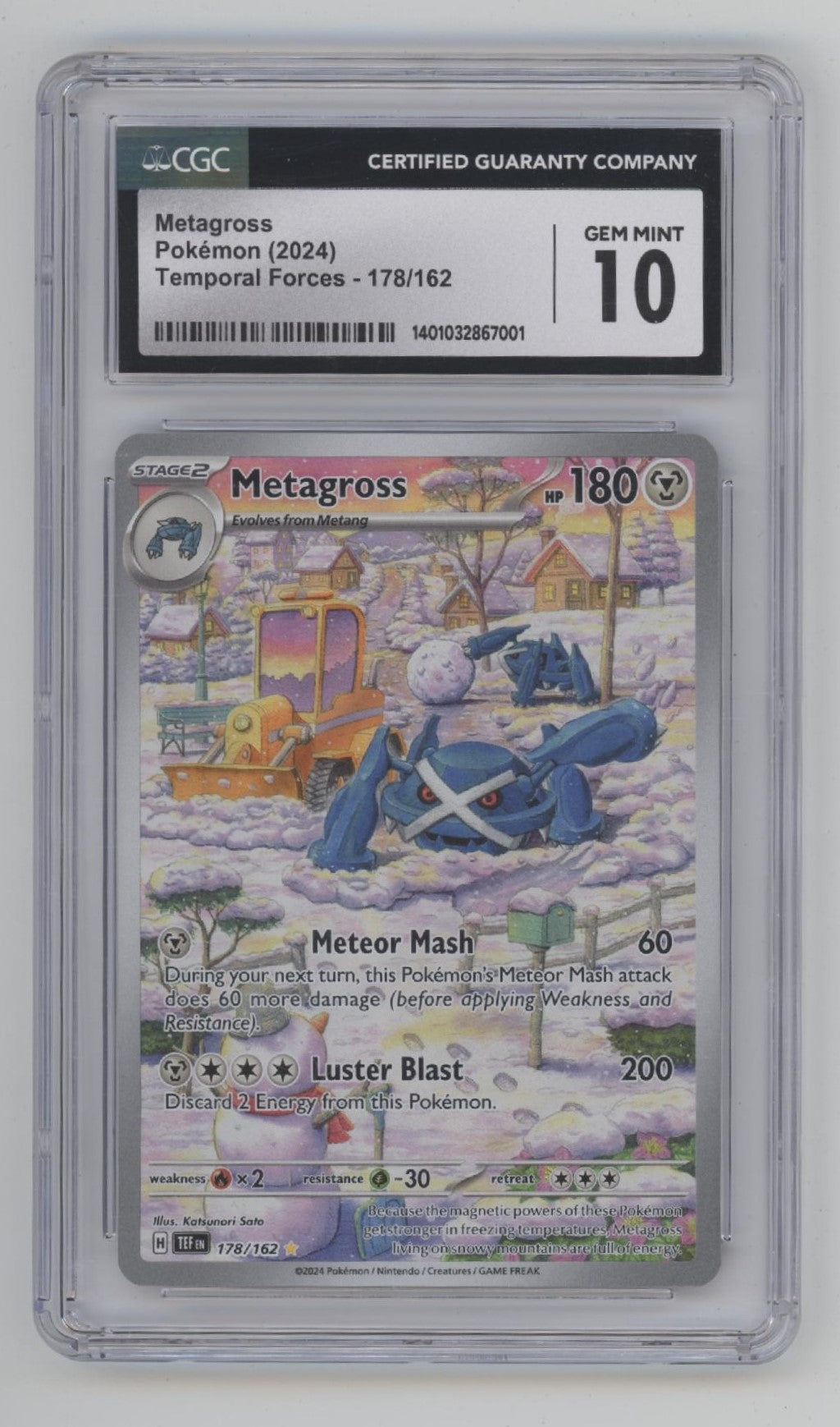 Metagross Pokemon Temporal Forces #178 CGC 10、Collector Store LLC Gaming、kayou