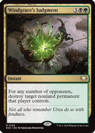 Windgrace's Judgment (EOC-129) - Commander: Edge of Eternities、Wizards of the Coast、kayou
