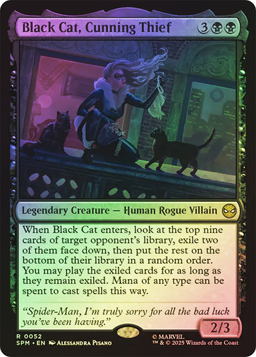 Black Cat, Cunning Thief (SPM-052)、Magic: The Gathering、kayou