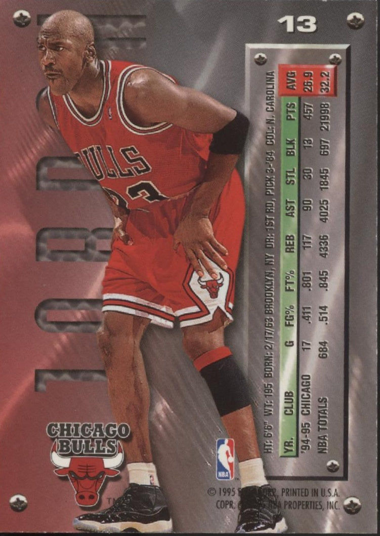 Michael Jordan 1995-96 Fleer Metal #13、Collector Store LLC、kayou