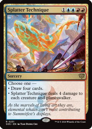 Splatter Technique (SOS-231) - Secrets of Strixhaven Foil、Wizards of the Coast、kayou