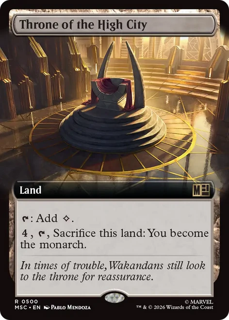 Throne of the High City (Extended Art) | Marvel Super Heroes Commander、Magic: The Gathering、kayou