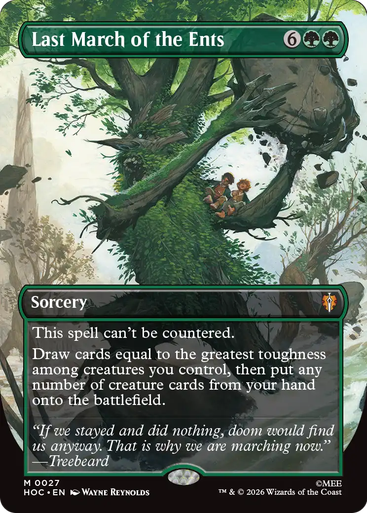 Last March of the Ents (Borderless Foil) | The Hobbit、Magic: The Gathering、kayou