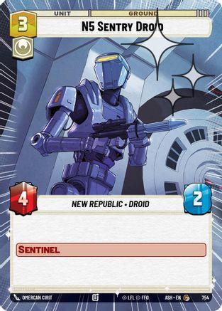 N5 Sentry Droid (Hyperspace Foil) (754) - Ashes of the Empire Foil、GameNerdz、kayou