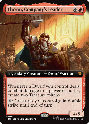 Thorin, Company's Leader (Extended Art) | The Hobbit Commander、Magic: The Gathering、kayou