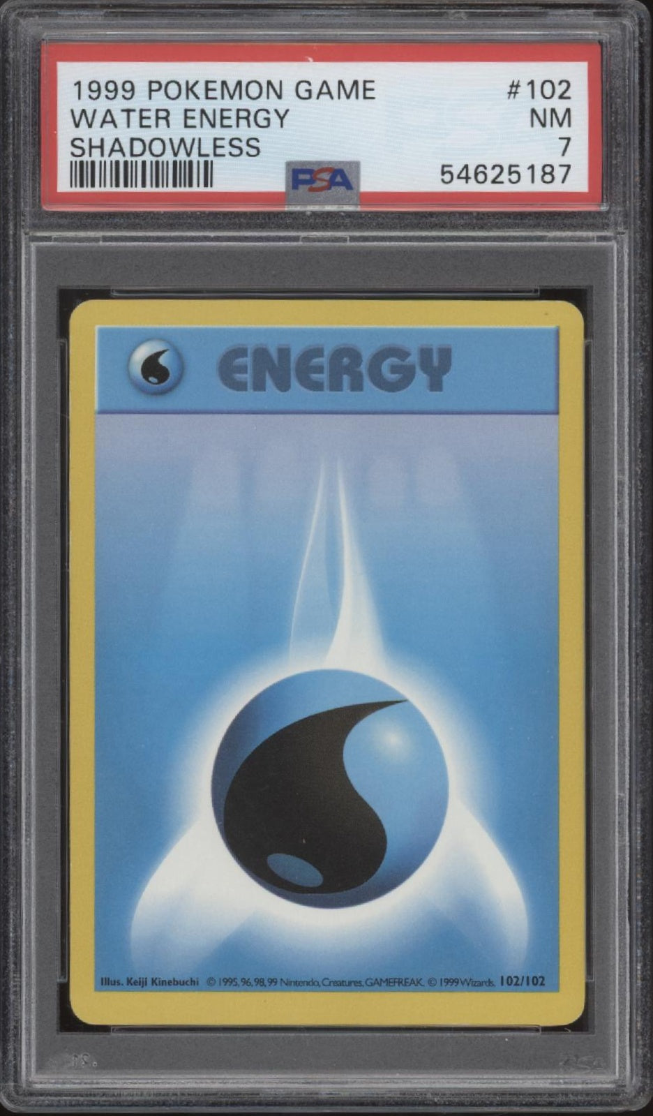 Water Energy Pokemon Base Set Shadowless #102 PSA 7、Collector Store LLC Gaming、kayou