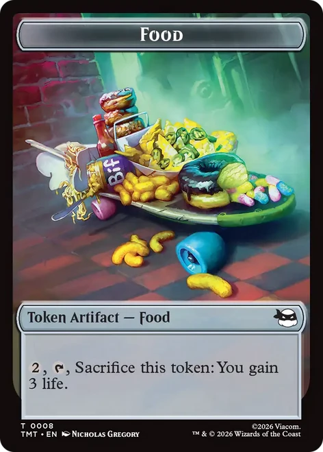 Teenage Mutant Ninja Turtles - Food Token (Foil) | Teenage Mutant Ninja Turtles、Magic: The Gathering、kayou