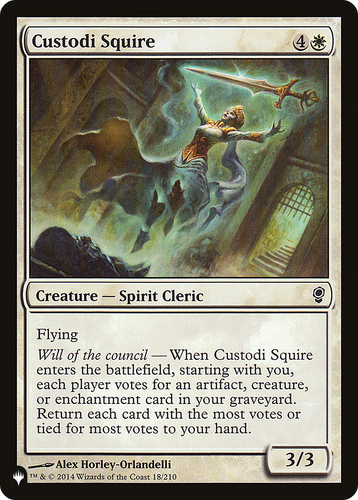 Custodi Squire (LIST-18/210) - The List、Wizards of the Coast、kayou