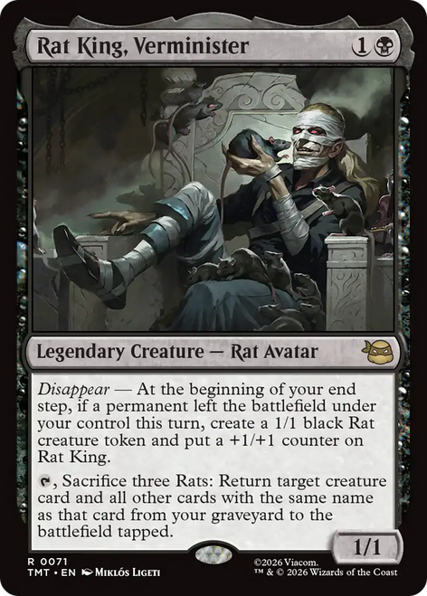 Rat King, Verminister (Foil) | Teenage Mutant Ninja Turtles、Magic: The Gathering、kayou
